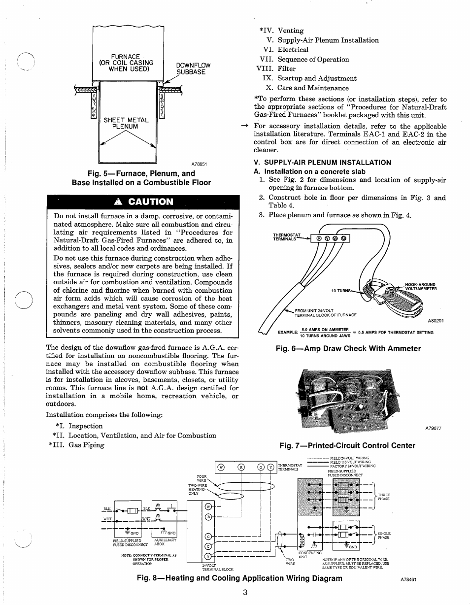 A caution | Carrier 58DR User Manual | Page 3 / 12