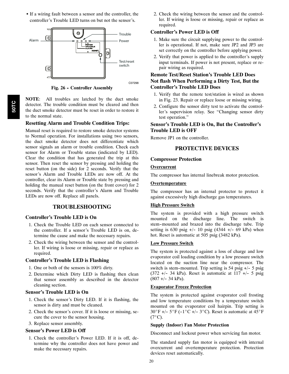 Carrier 50TCA04-A07 User Manual | Page 20 / 73