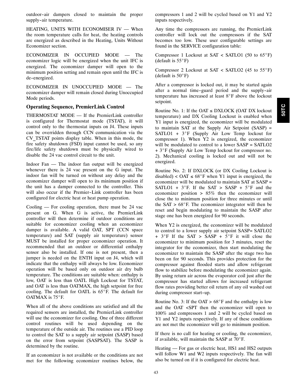 Carrier 50TCA04-A07 User Manual | Page 43 / 73