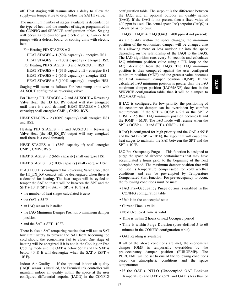 Carrier 50TCA04-A07 User Manual | Page 47 / 73