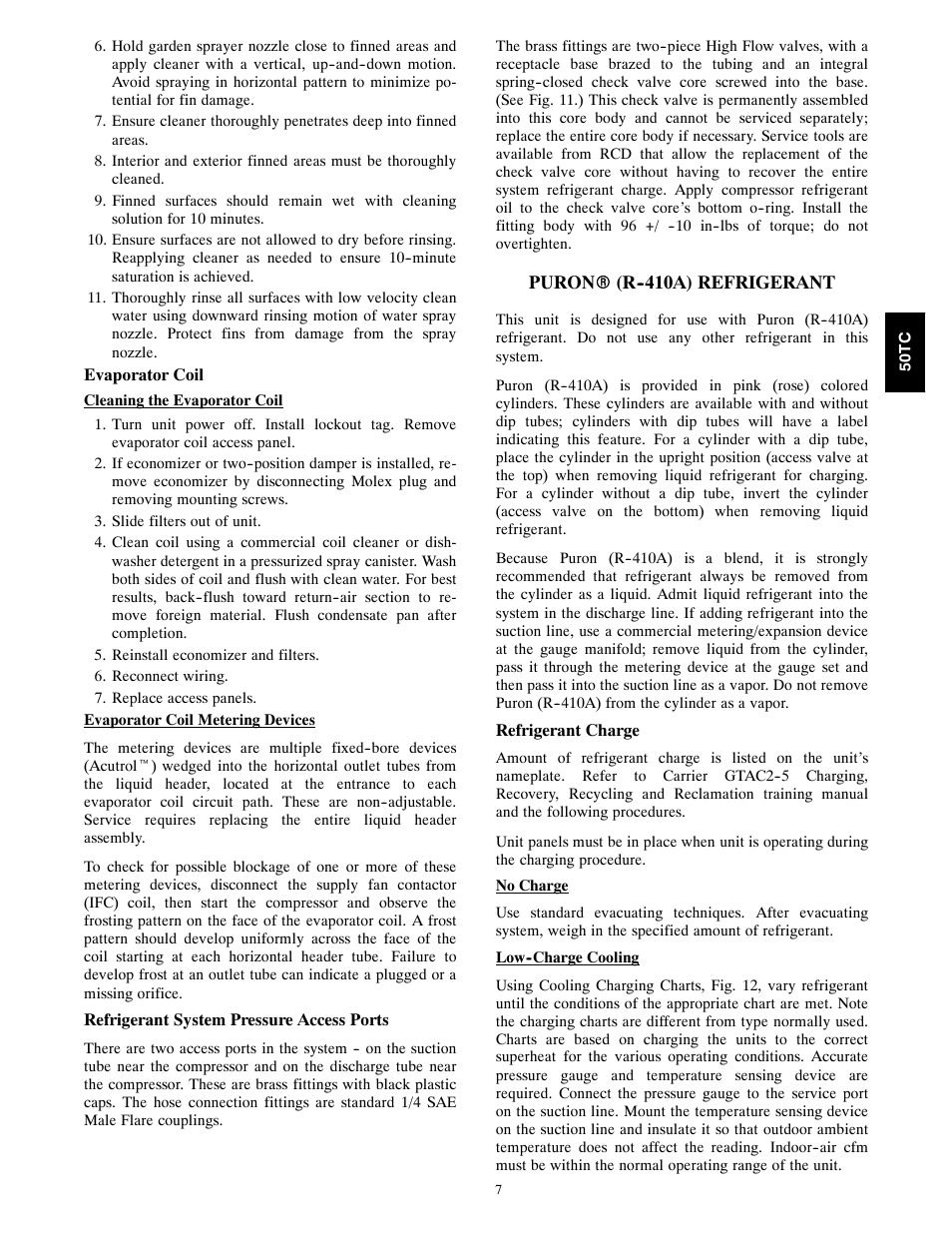 Carrier 50TCA04-A07 User Manual | Page 7 / 73