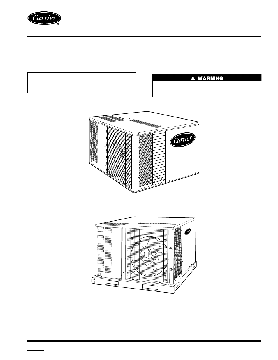 Carrier 50SX User Manual | 4 pages