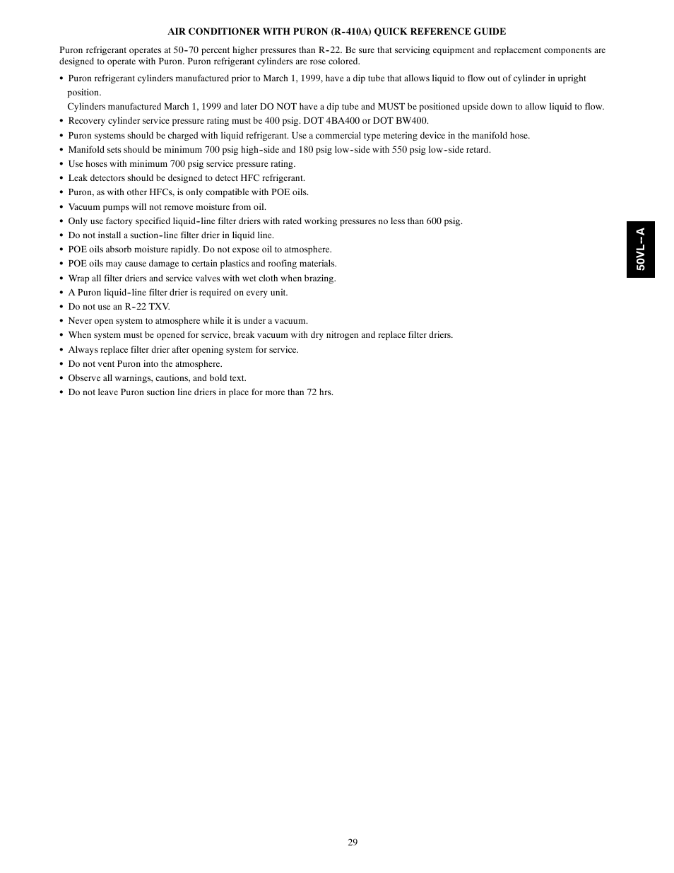 Carrier 50VL---A User Manual | Page 29 / 30
