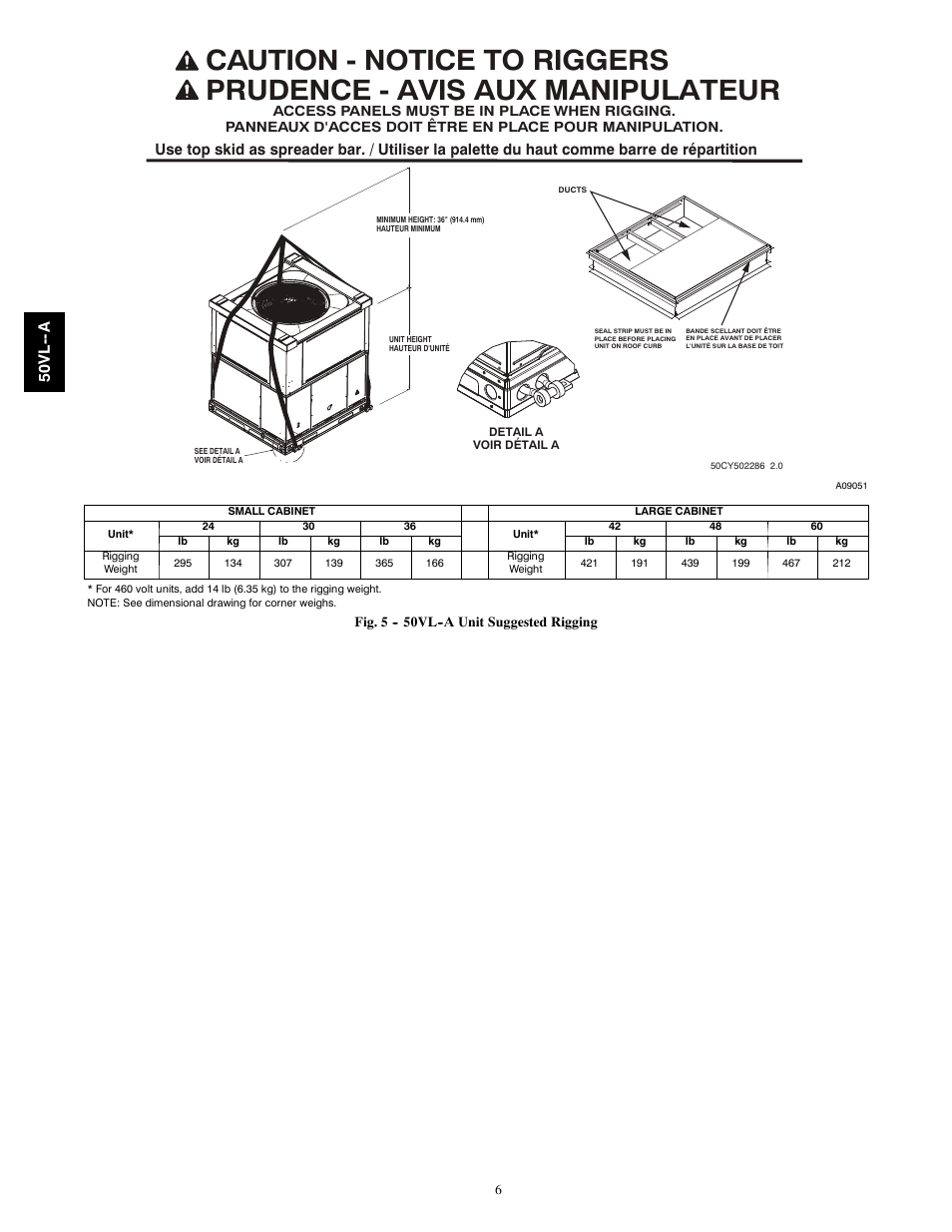 50v l -- a | Carrier 50VL---A User Manual | Page 6 / 30