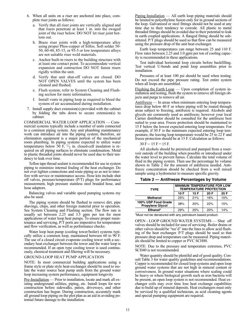 Carrier AQUAZONE 50VS User Manual | Page 11 / 24