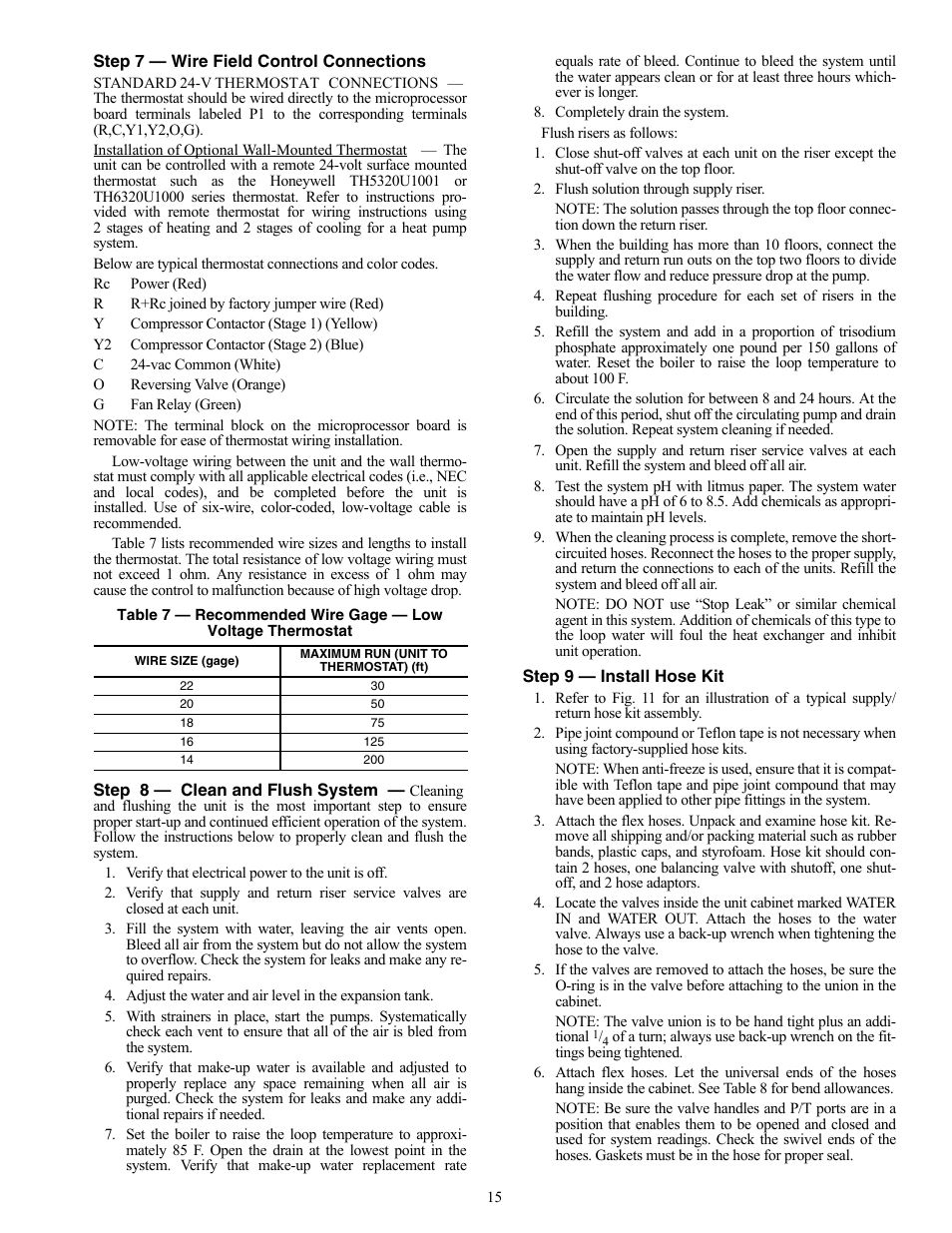 Carrier AQUAZONE 50VS User Manual | Page 15 / 24