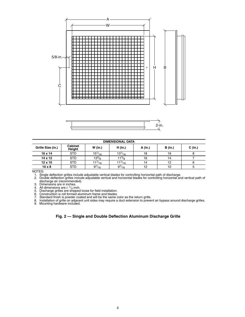 Carrier AQUAZONE 50VS User Manual | Page 4 / 24