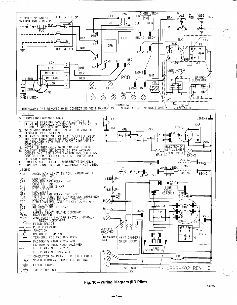 Fig. 10—wiring diagram (lid piiot) | Carrier 58DP User Manual | Page 5 / 10