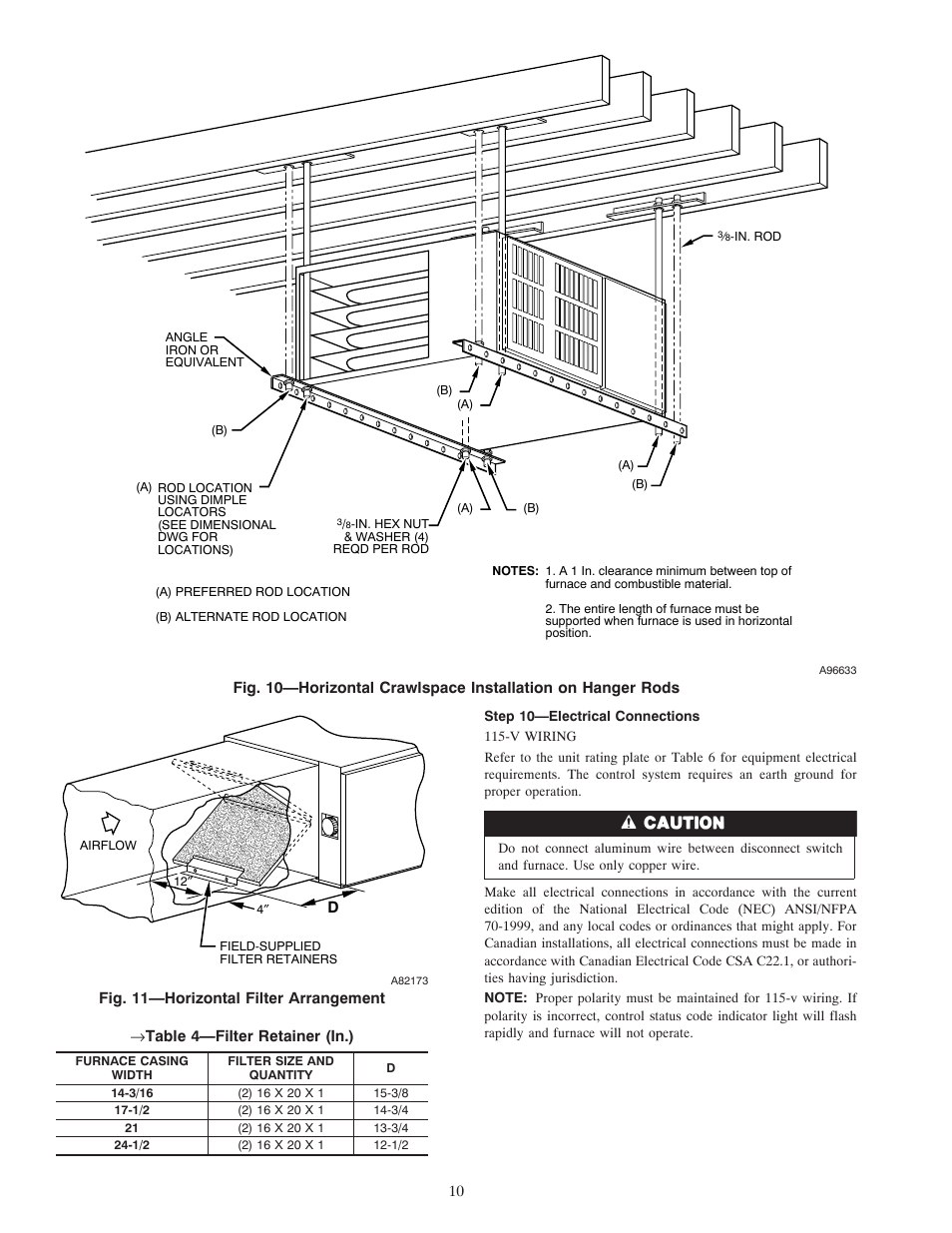 Carrier WEATHERMAKER 8000 58ZAV User Manual | Page 10 / 24