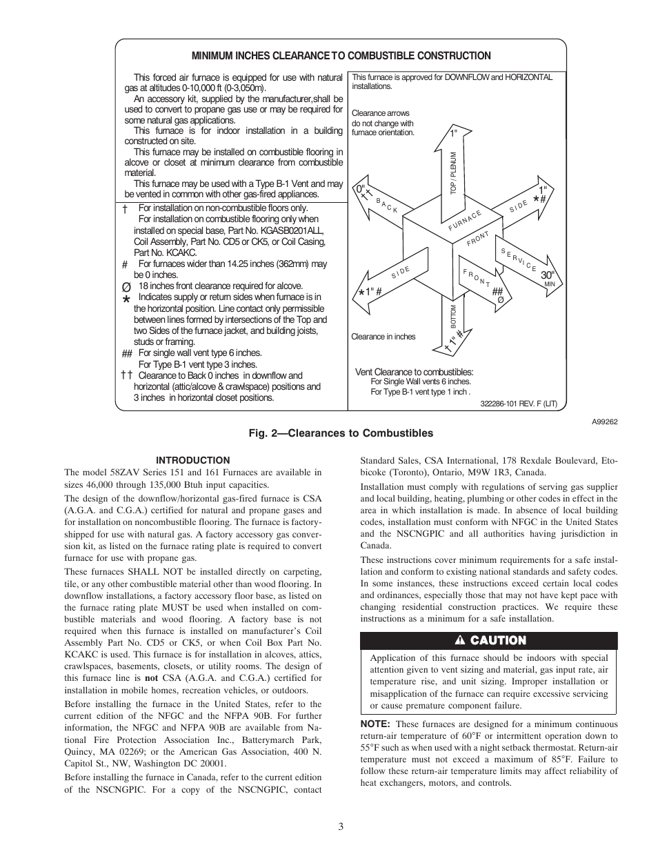 Carrier WEATHERMAKER 8000 58ZAV User Manual | Page 3 / 24