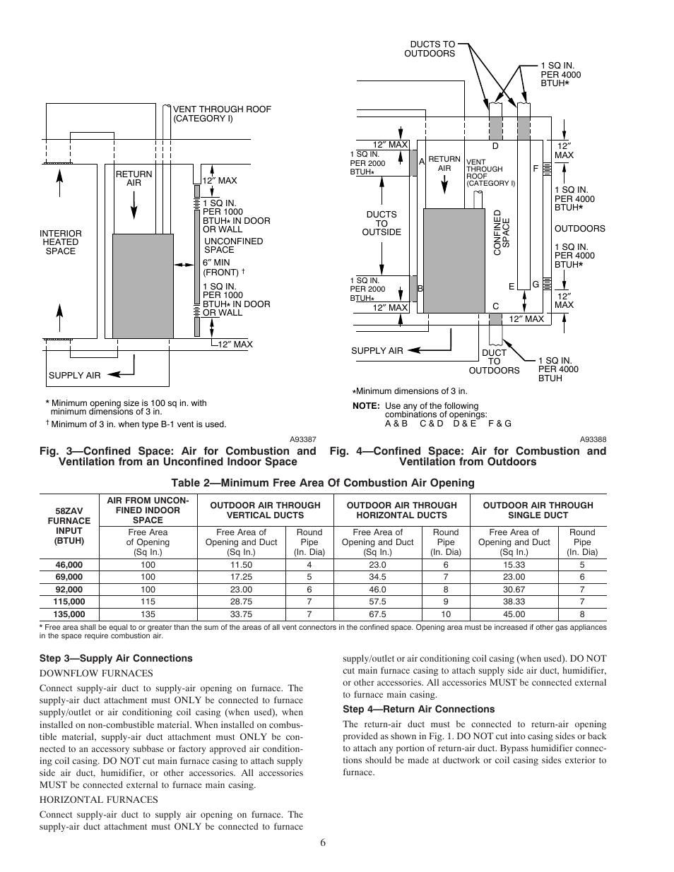 Carrier WEATHERMAKER 8000 58ZAV User Manual | Page 6 / 24