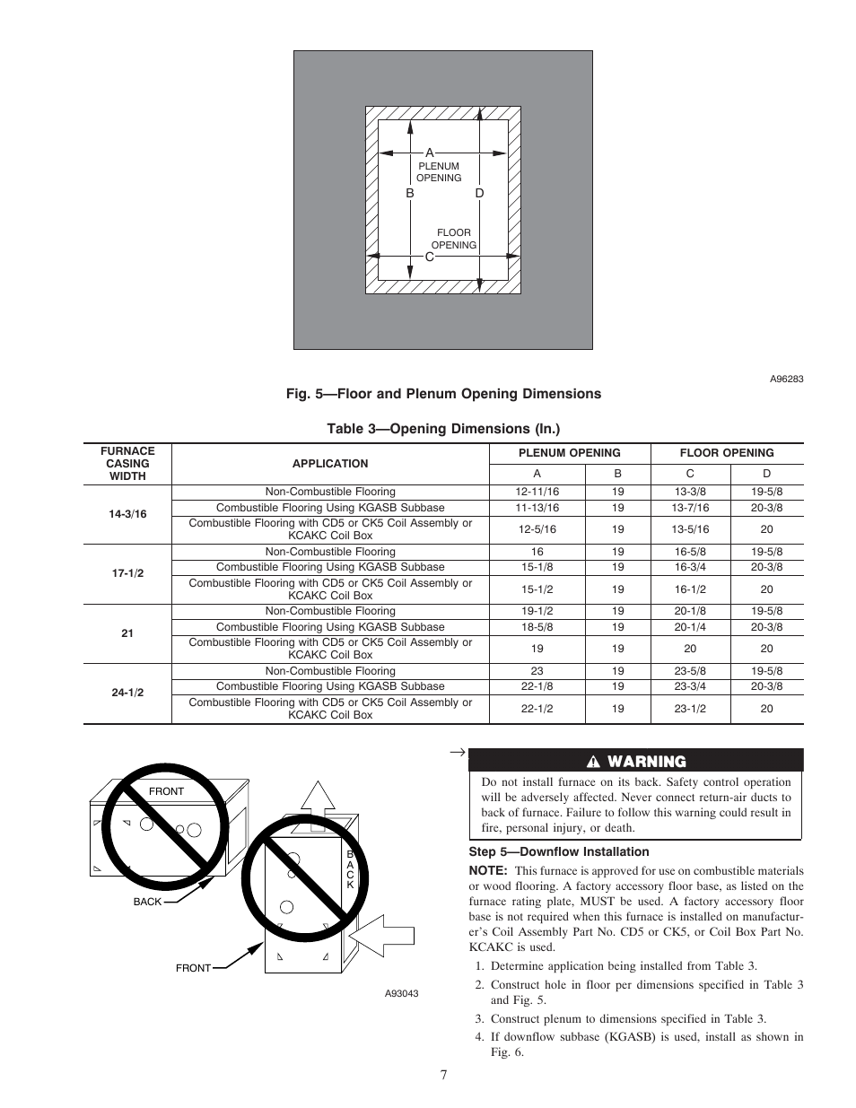 Carrier WEATHERMAKER 8000 58ZAV User Manual | Page 7 / 24