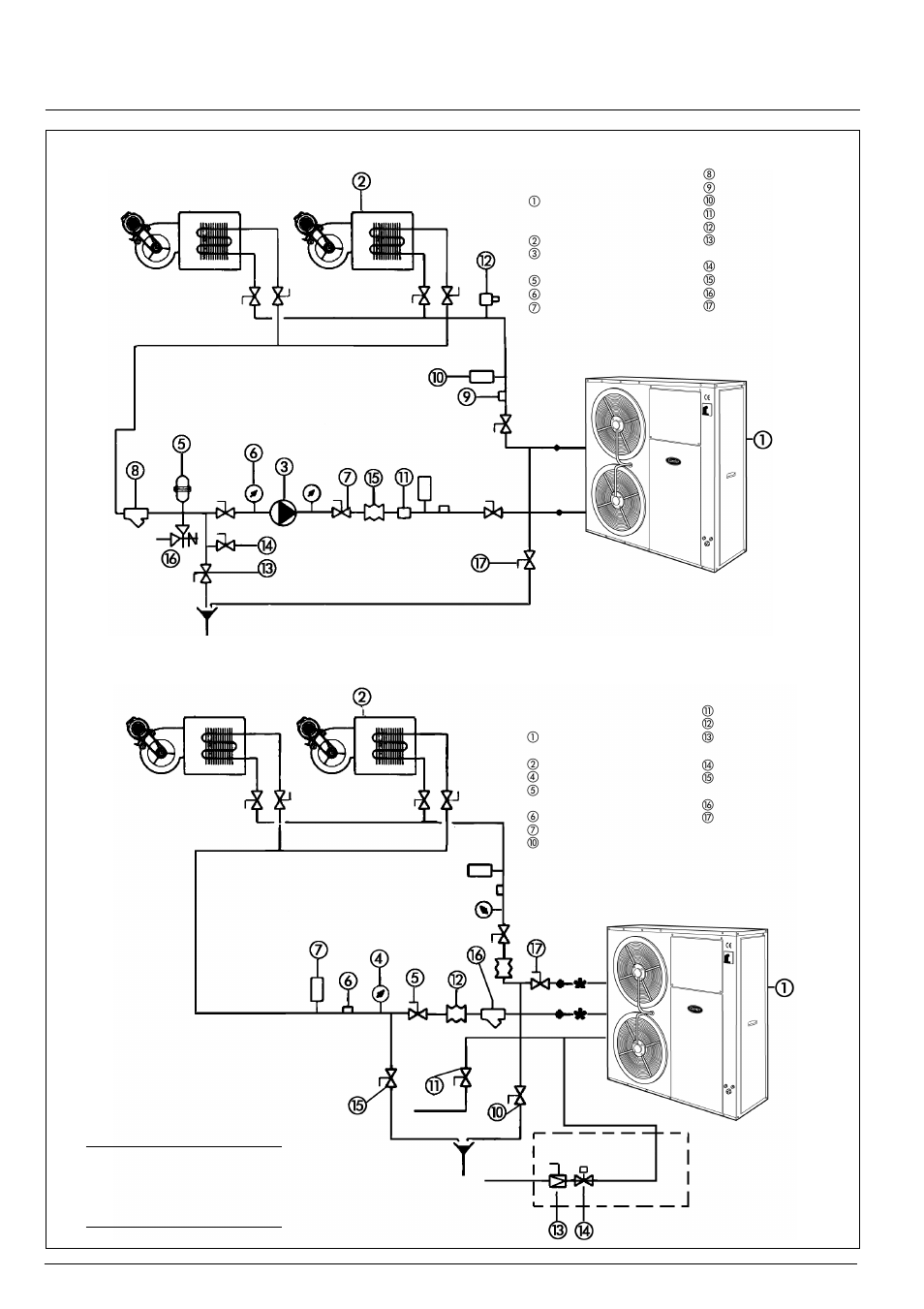 30ra/30rh, Water connections | Carrier AQUASNAP 30RH User Manual | Page 7 / 16