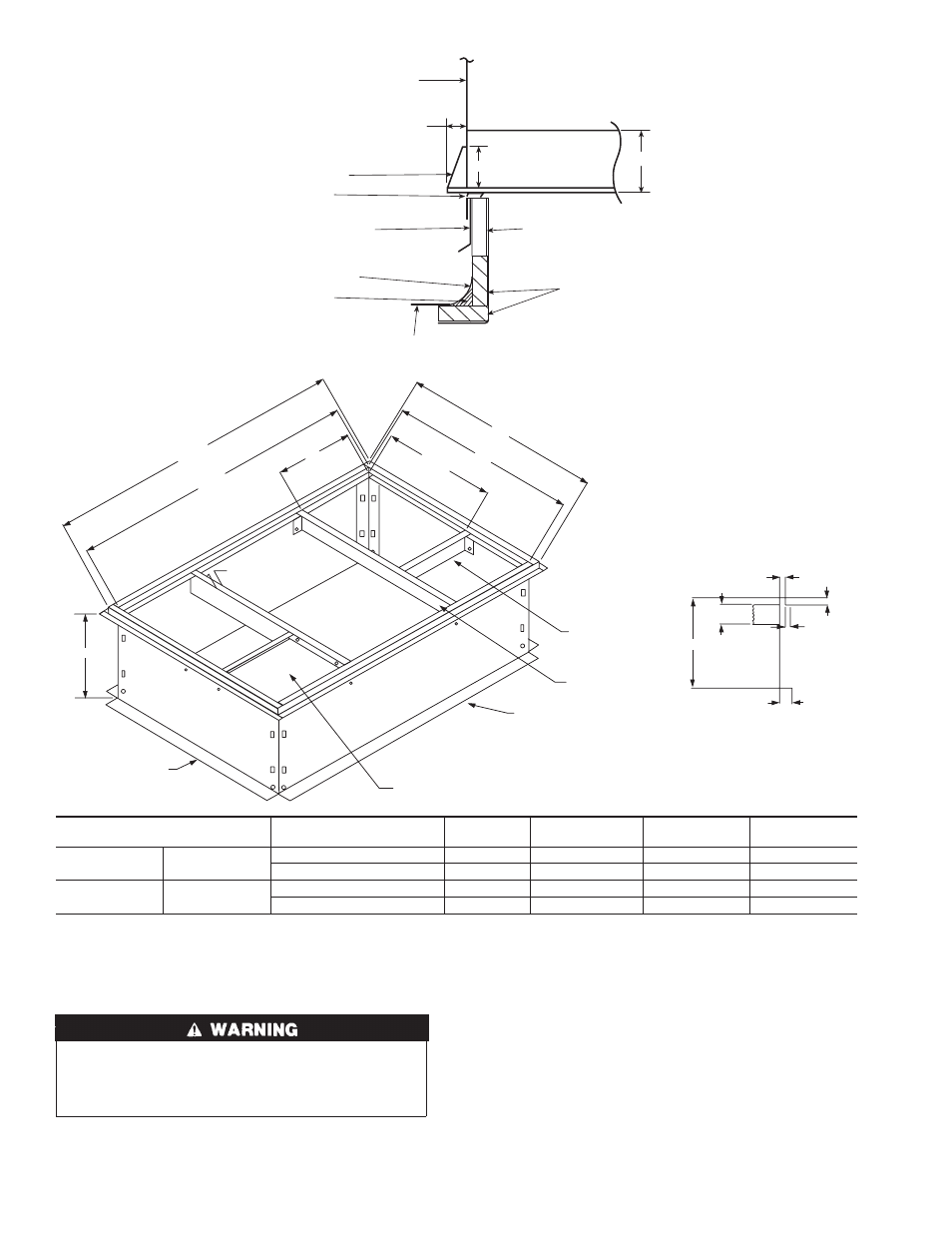 Fig. 4—roof curb dimensions | Carrier 50JS User Manual | Page 4 / 28