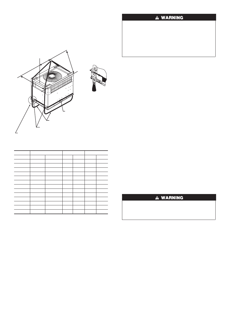 Fig. 8—suggested rigging | Carrier 50JS User Manual | Page 6 / 28