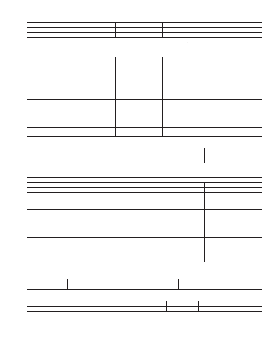 Table 1a—physical data, Table 1b—physical data | Carrier 50JS User Manual | Page 7 / 28