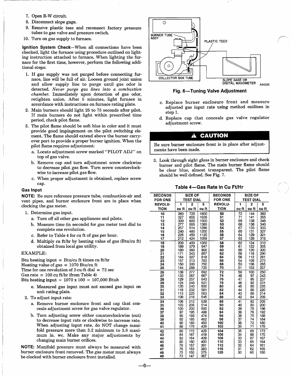 A caution | Carrier 58SX040-IBC User Manual | Page 6 / 8