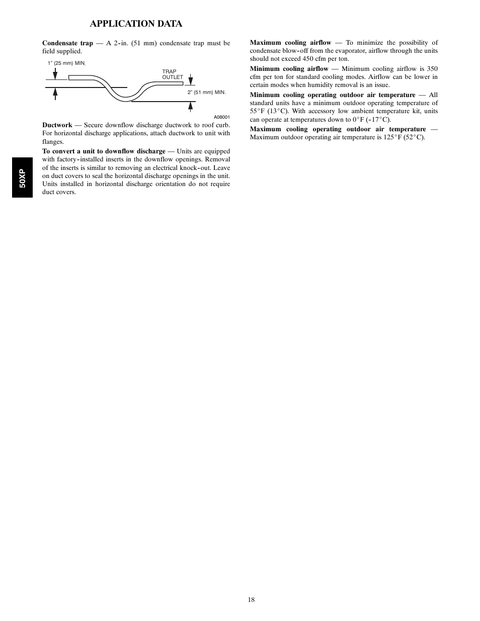 Application data | Carrier 50XP User Manual | Page 18 / 24