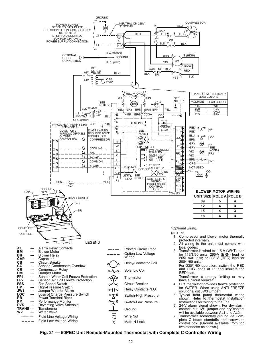 Carrier AQUAZONE 50PEC09-18 User Manual | Page 22 / 60
