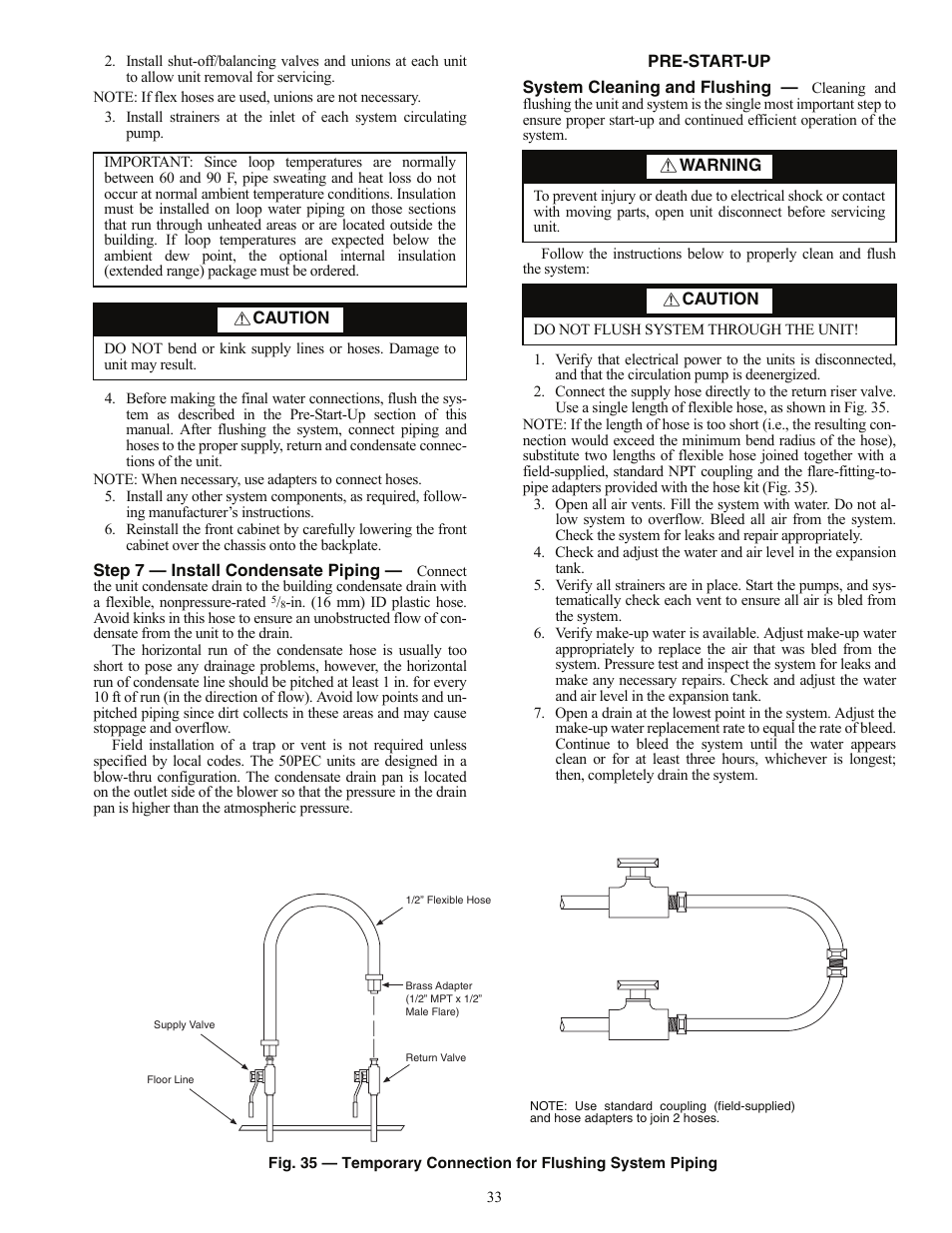 Carrier AQUAZONE 50PEC09-18 User Manual | Page 33 / 60