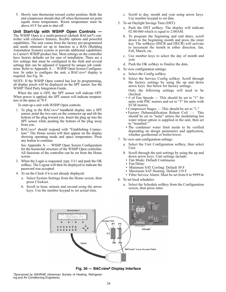 Carrier AQUAZONE 50PEC09-18 User Manual | Page 38 / 60