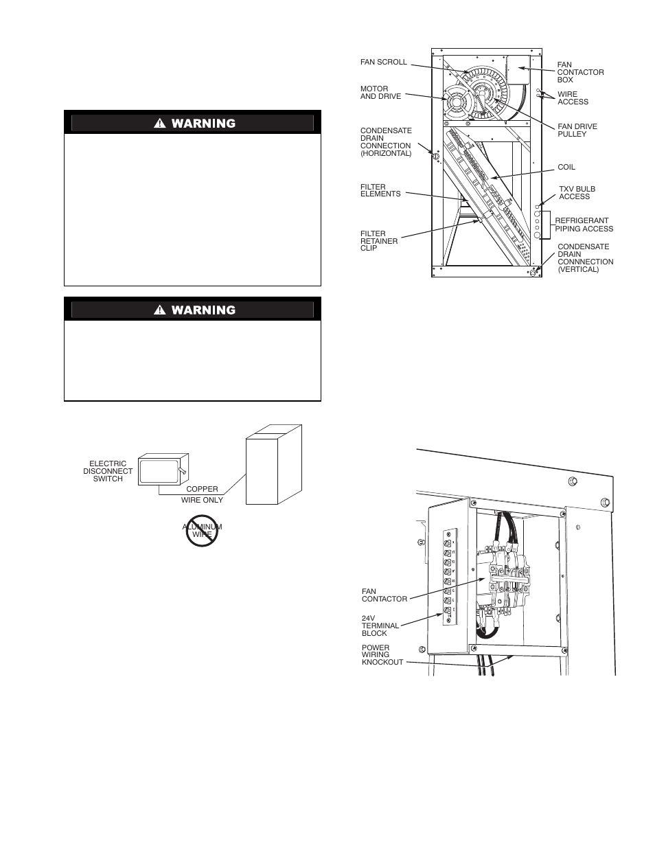 Power supply and wiring, In. ring terminal, Fig. 14 — disconnect switch and unit | Carrier REFRIGERANT R-410A User Manual | Page 17 / 36