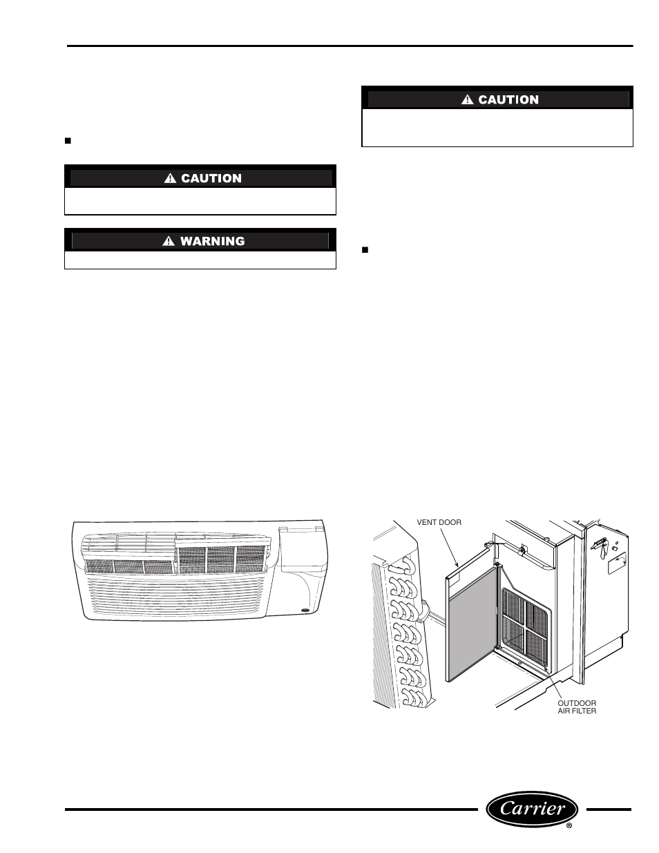 Seasonal cleaning | Carrier P User Manual | Page 11 / 52