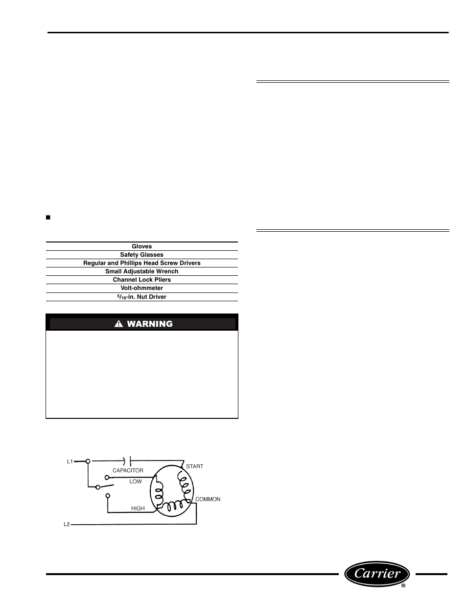 Fan motor, Fan motor troubleshooting, Basic fan motor electrical tests | Carrier P User Manual | Page 29 / 52