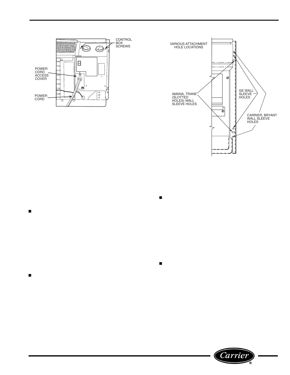 Accessing unit components | Carrier P User Manual | Page 5 / 52