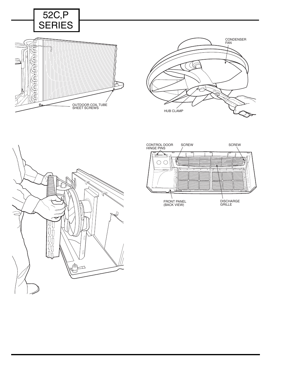 52c,p series, Reinstall front panel | Carrier P User Manual | Page 8 / 52