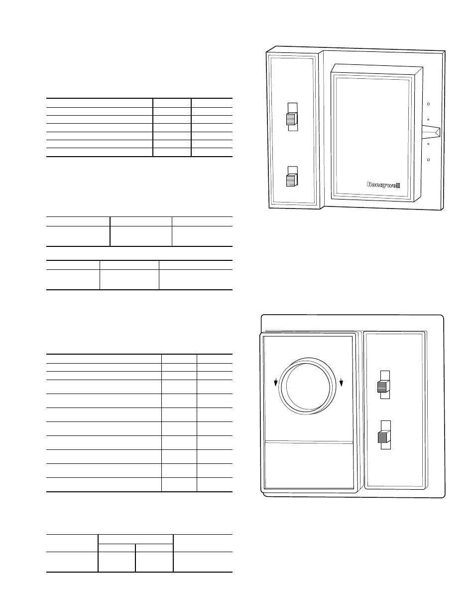 Fan switch, Thermostat and fan switch electrical ratings | Carrier 42 SERIES User Manual | Page 11 / 32