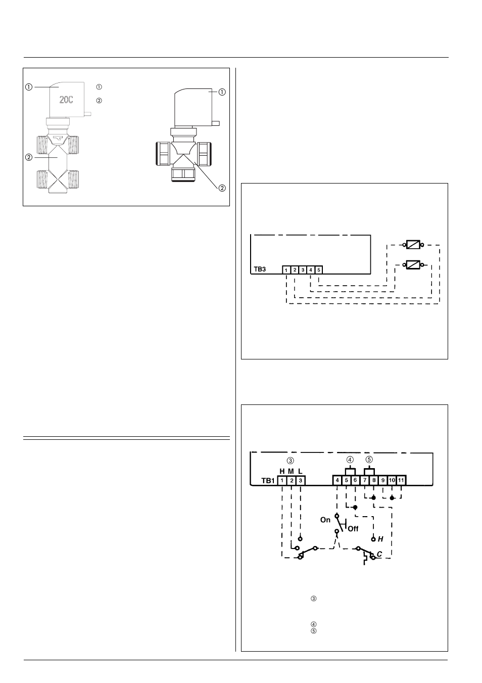 42 gw, Motorized valve and control, Instructions for field supplied valves | Carrier 42GW User Manual | Page 11 / 18