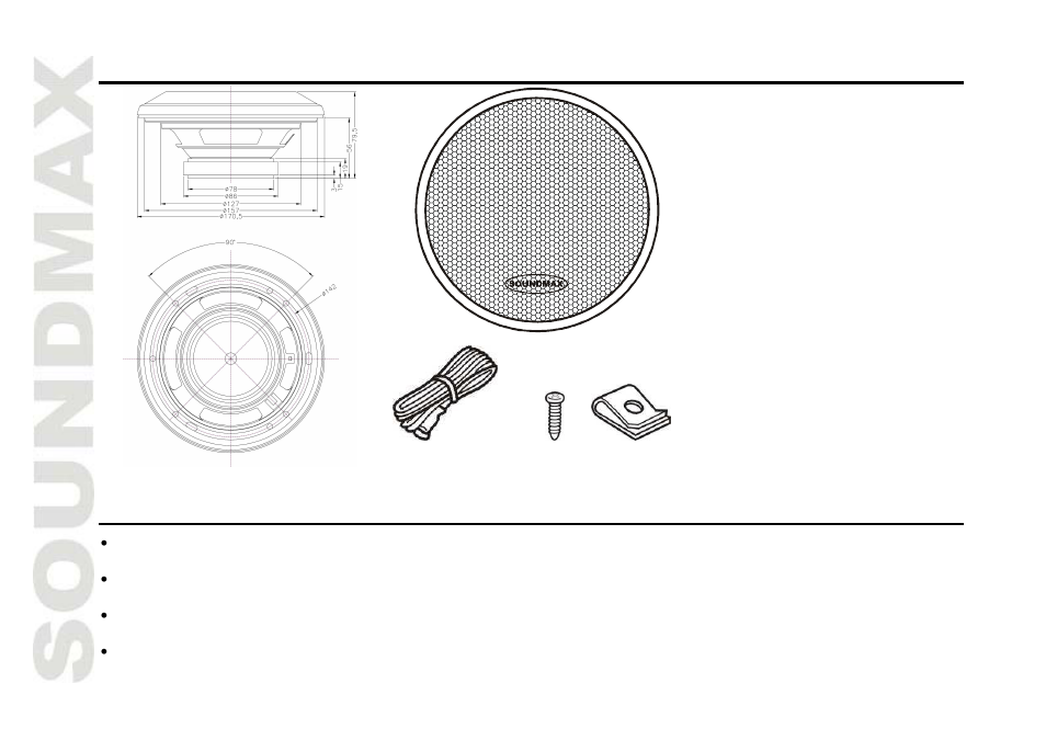 Description, Important safeguards | SoundMax SM-CSM603 User Manual | Page 2 / 13