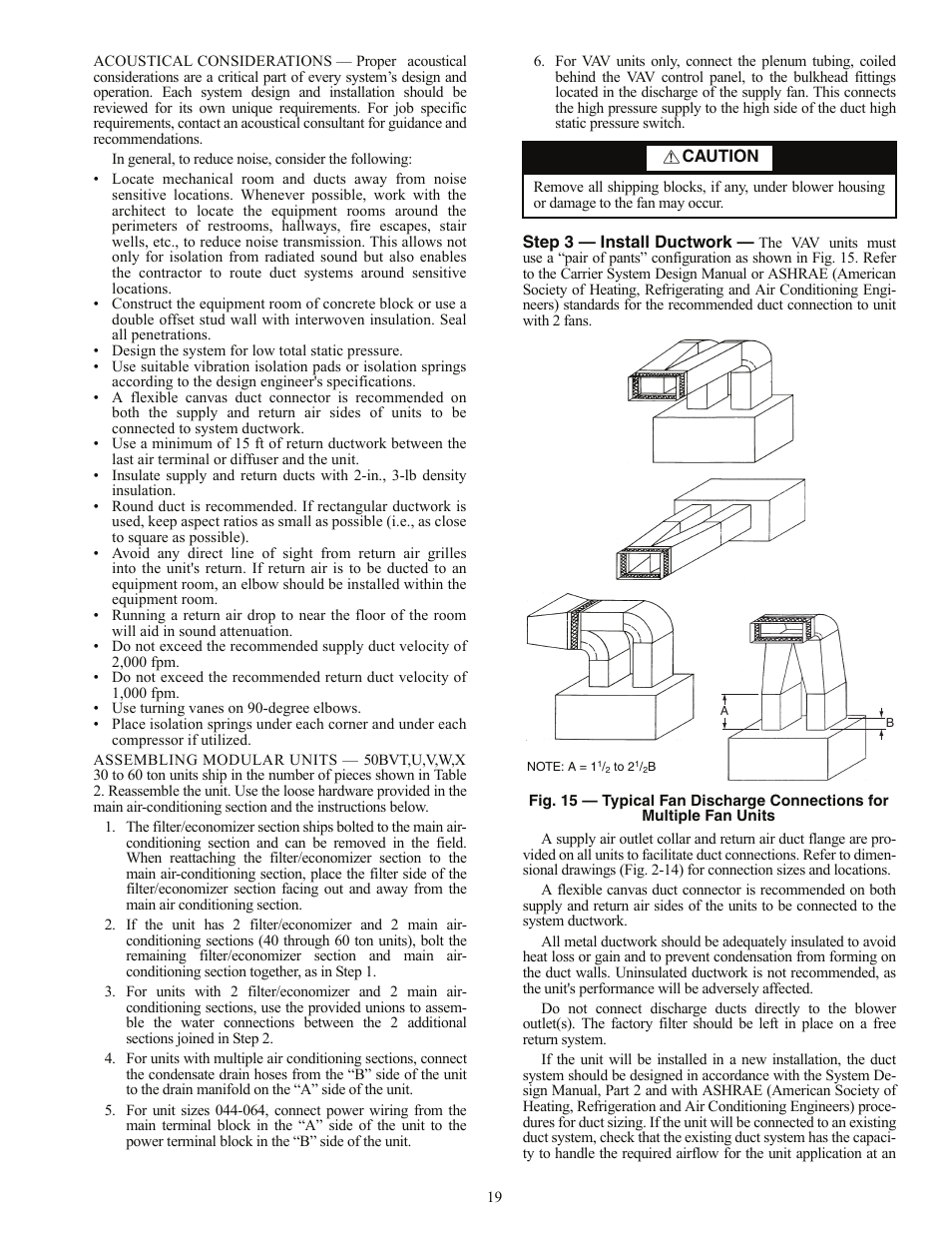 Carrier OMNIZONE 50BV020-064 User Manual | Page 19 / 68