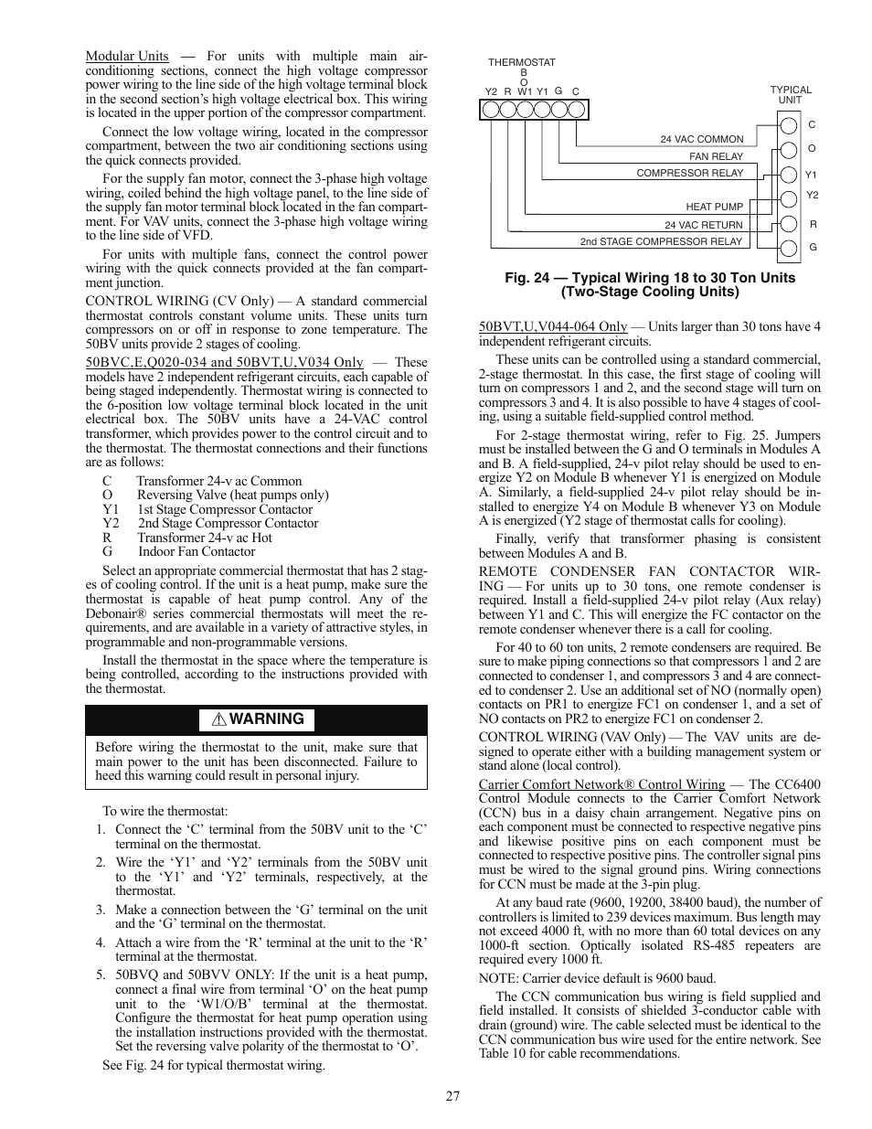 Carrier OMNIZONE 50BV020-064 User Manual | Page 27 / 68