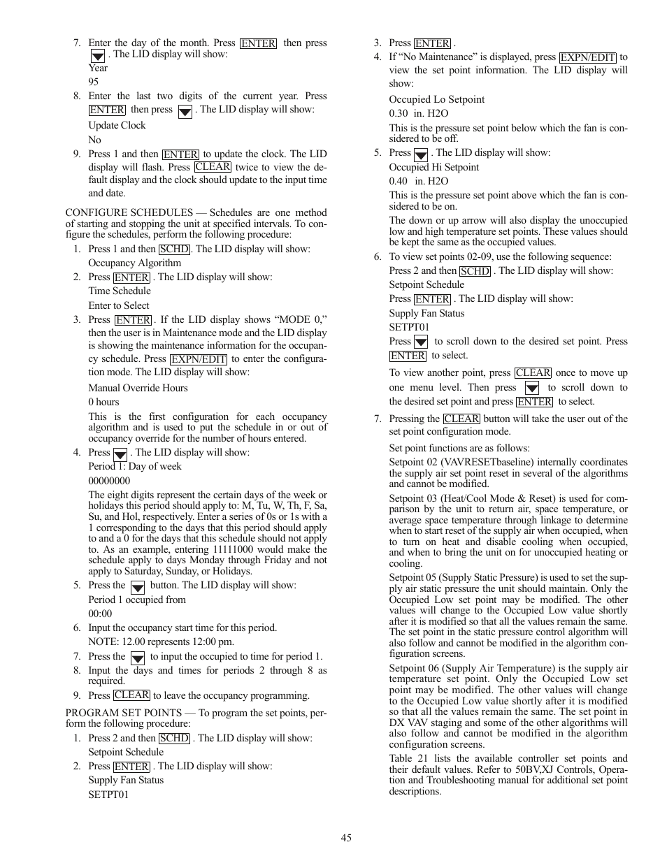 Carrier OMNIZONE 50BV020-064 User Manual | Page 45 / 68
