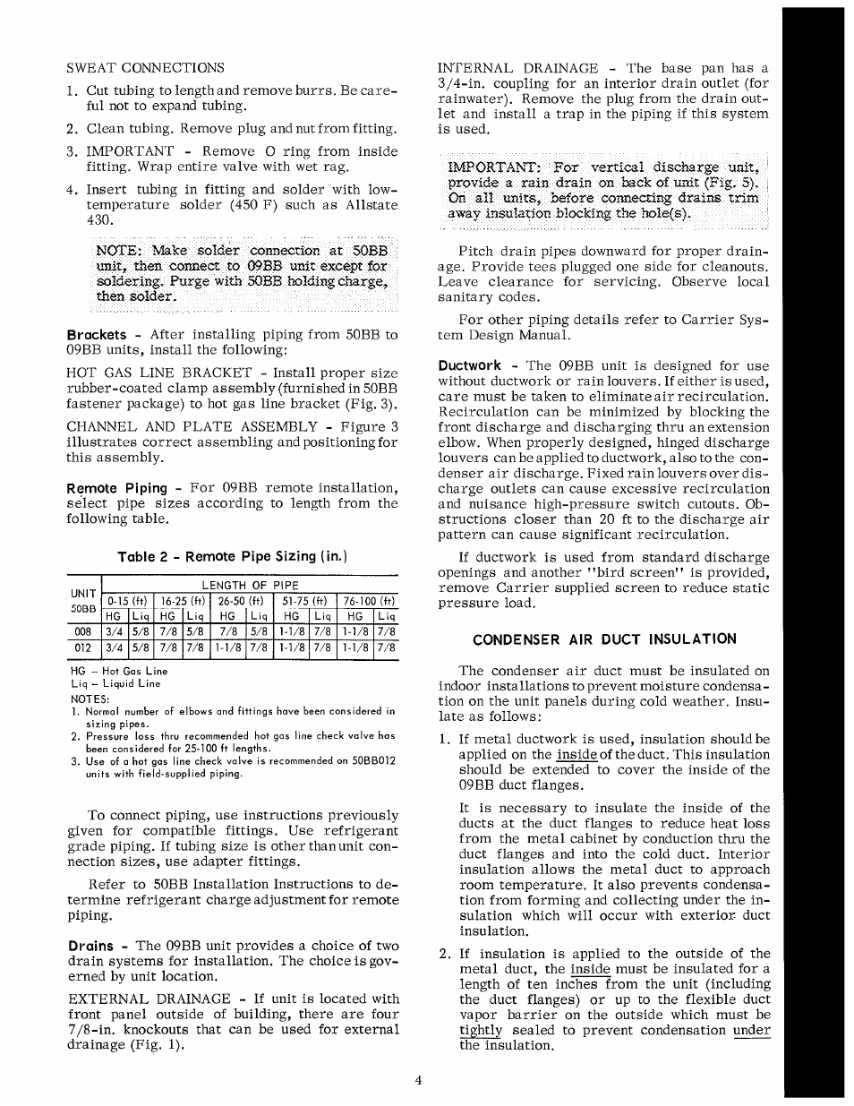 Condenser air duct insulation | Carrier 09BB User Manual | Page 4 / 6