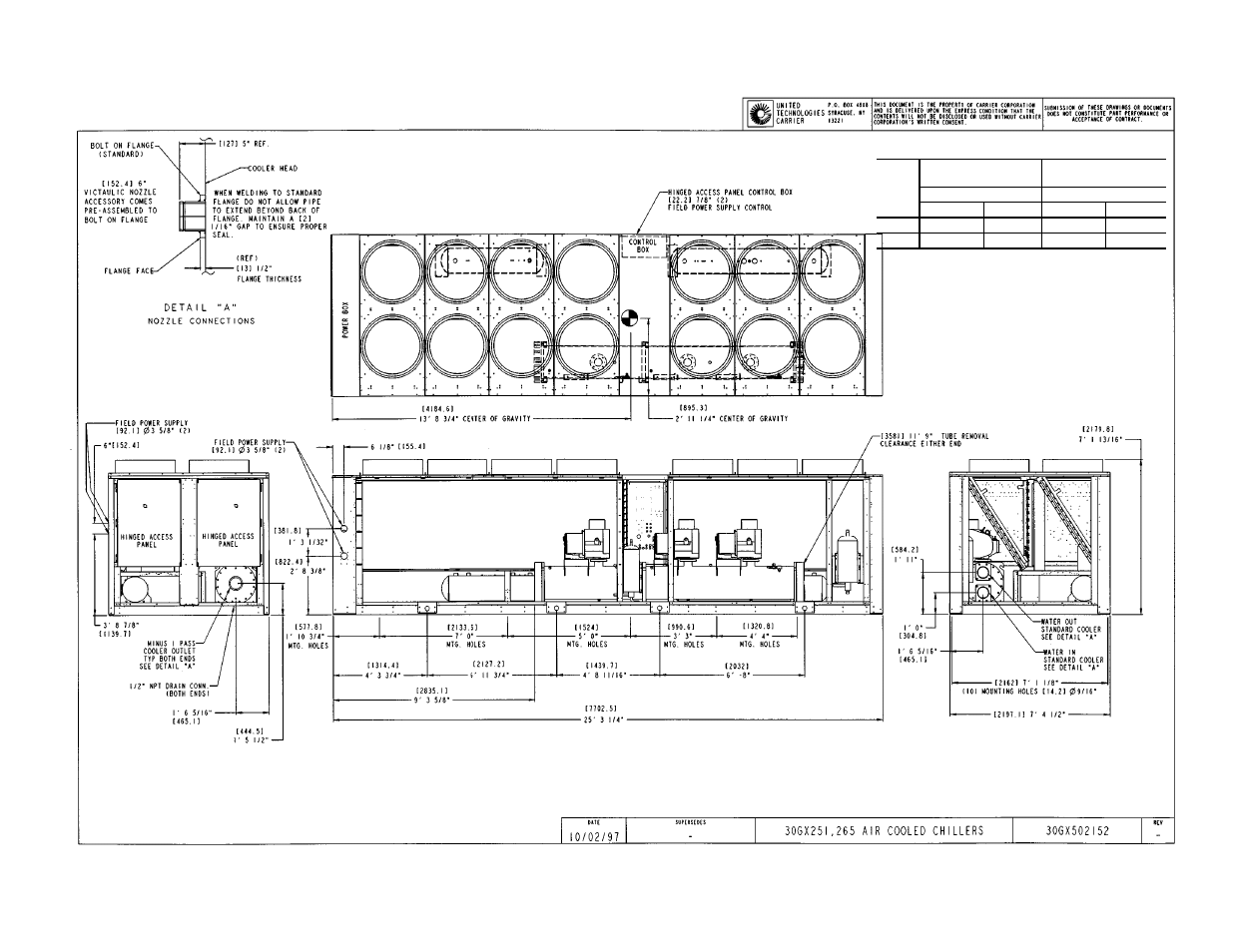 Certified dimension print | Carrier 30GX080-265 User Manual | Page 10 / 12