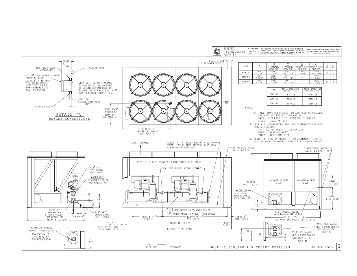 Certified dimension print | Carrier 30GX080-265 User Manual | Page 5 / 12