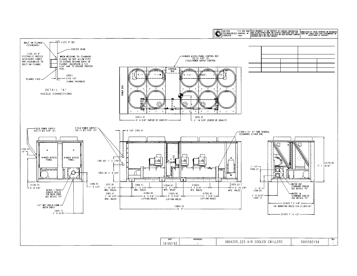 Certified dimension print | Carrier 30GX080-265 User Manual | Page 8 / 12