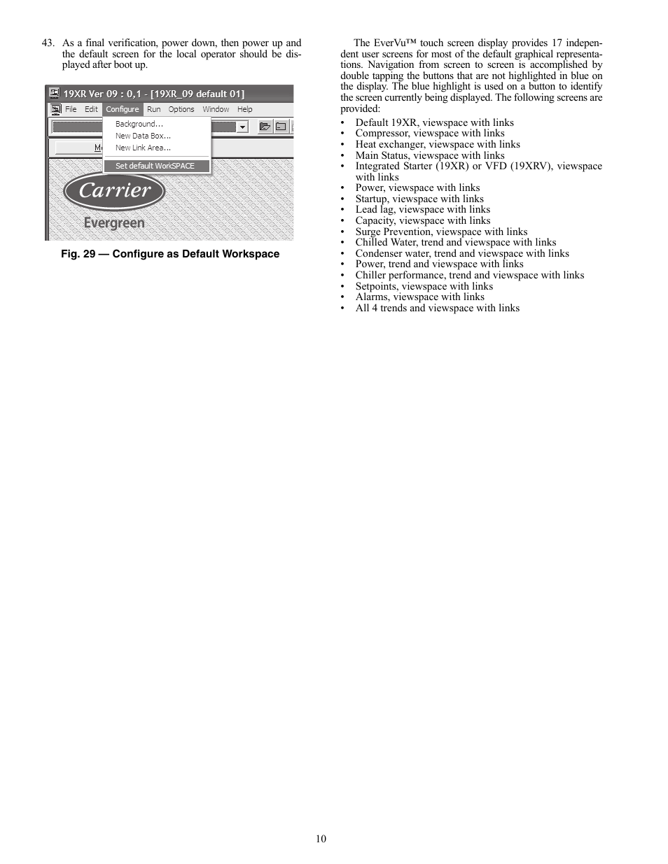 Carrier EVERGREEN 19XR User Manual | Page 10 / 12