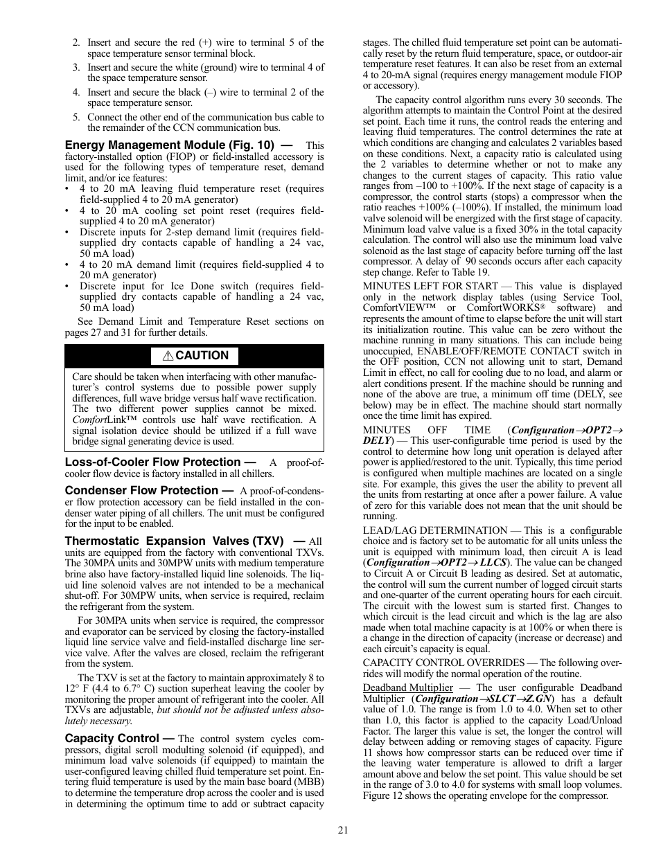 Carrier AQUASNAP MPW015-045 User Manual | Page 21 / 80