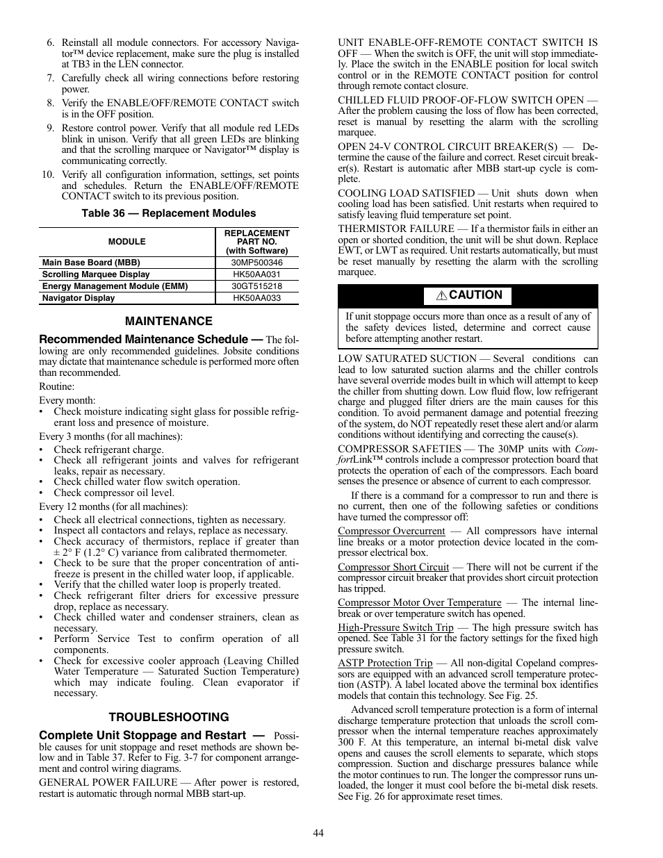 Carrier AQUASNAP MPW015-045 User Manual | Page 44 / 80