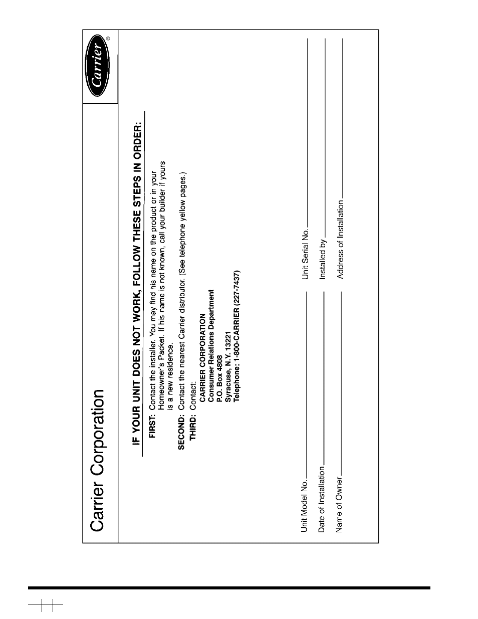 Carrier 33CS User Manual | Page 8 / 8