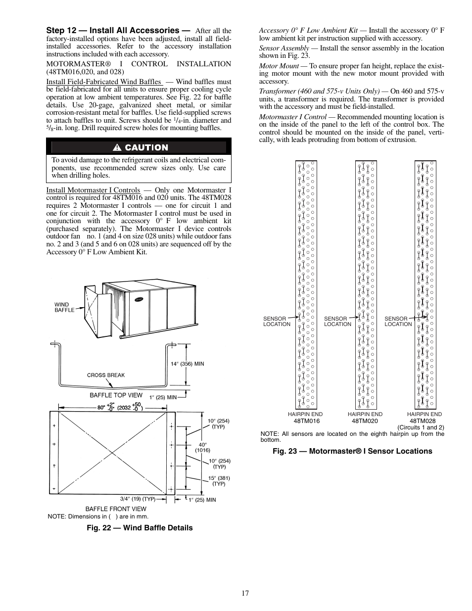 Step 12 — install all accessories | Carrier 48TM016-028 User Manual | Page 17 / 60