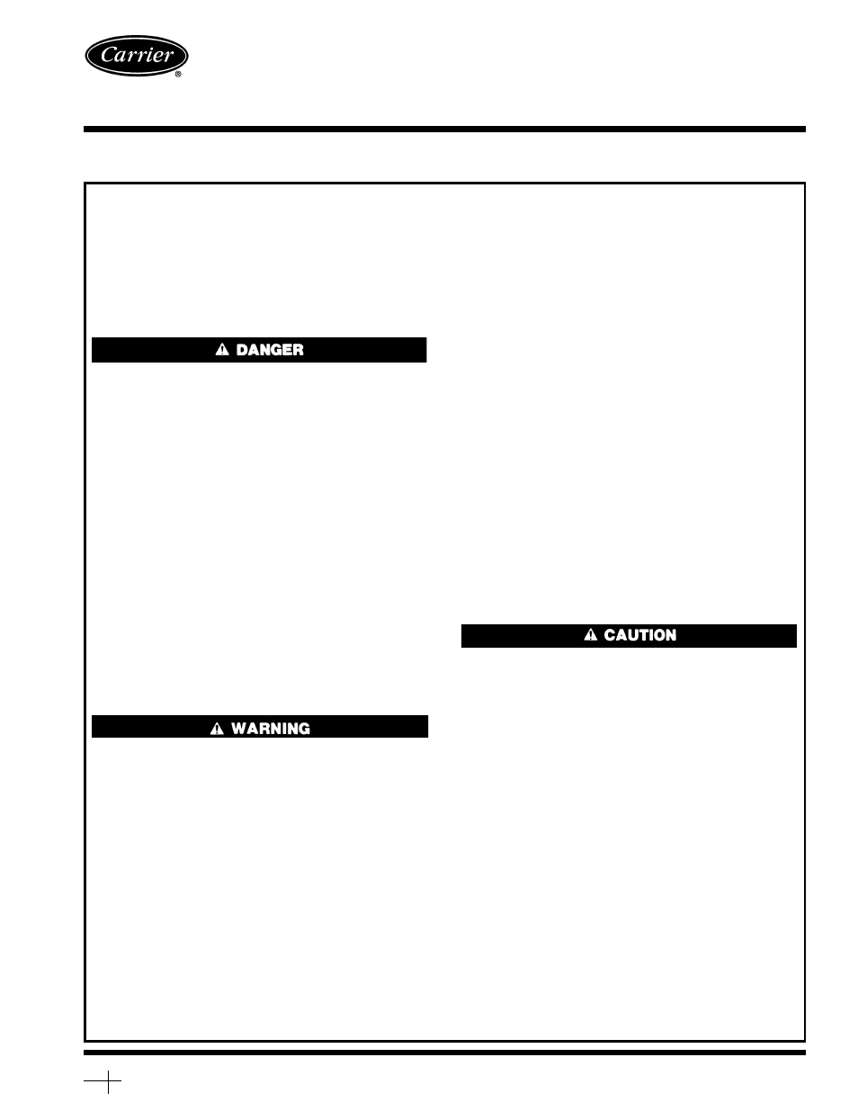 Carrier HERMETIC SCREW LIQUID CHILLERS 23 XL User Manual | 36 pages