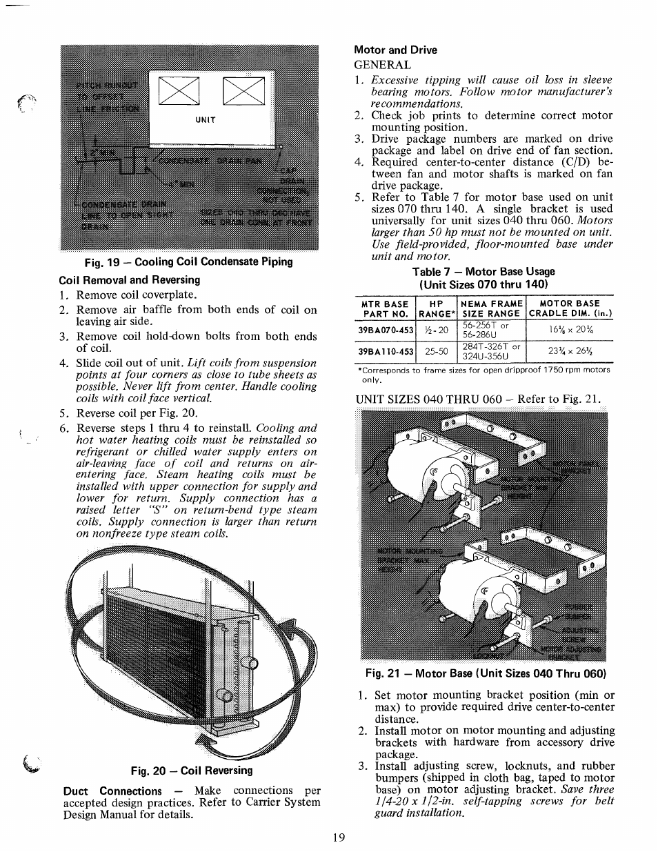 Motor and drive | Carrier 39B User Manual | Page 19 / 24