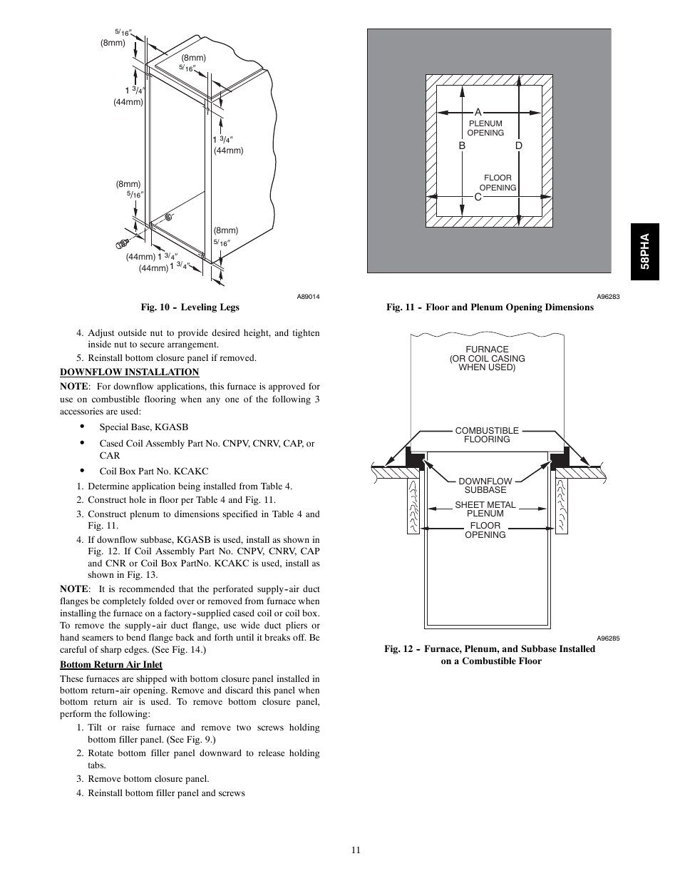Carrier 58PHA/PHX User Manual | Page 11 / 54