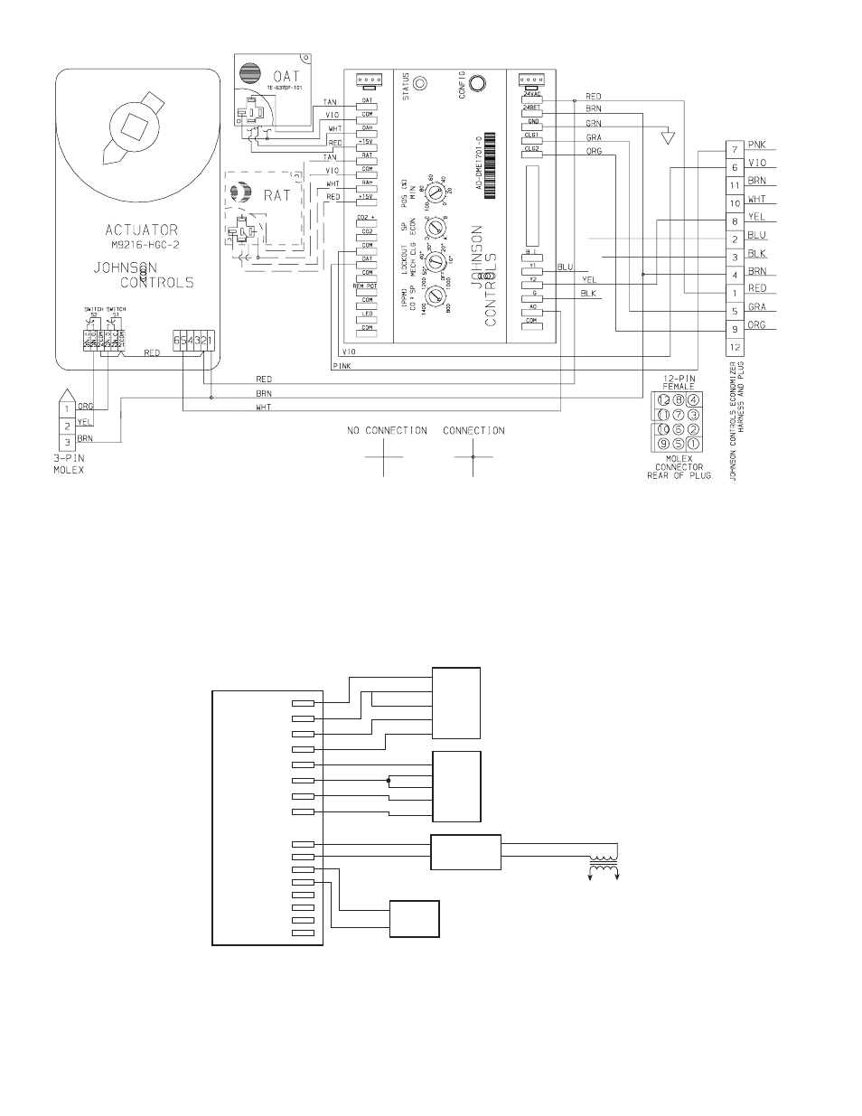 Fig. 32 — economi$er wiring, Fig. 33 — economi$er sensor wiring | Carrier 48TF004-007 User Manual | Page 16 / 52
