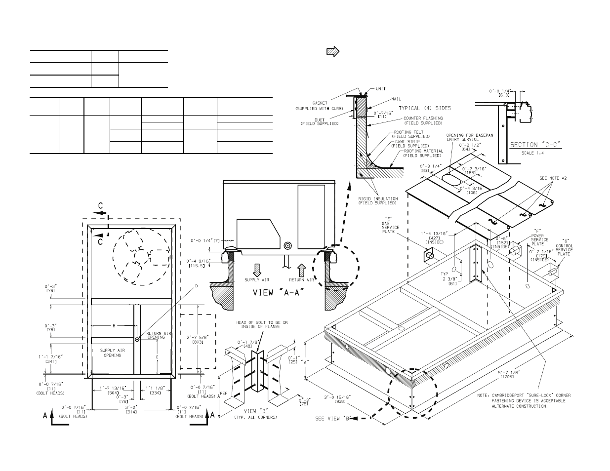 3fig. 2 — roof curb dimensions | Carrier 48TF004-007 User Manual | Page 3 / 52